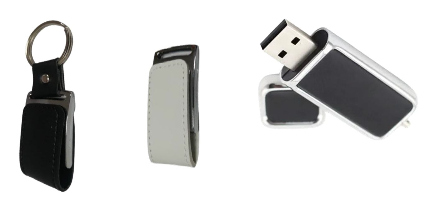 فلاش USB جلد وميدالية